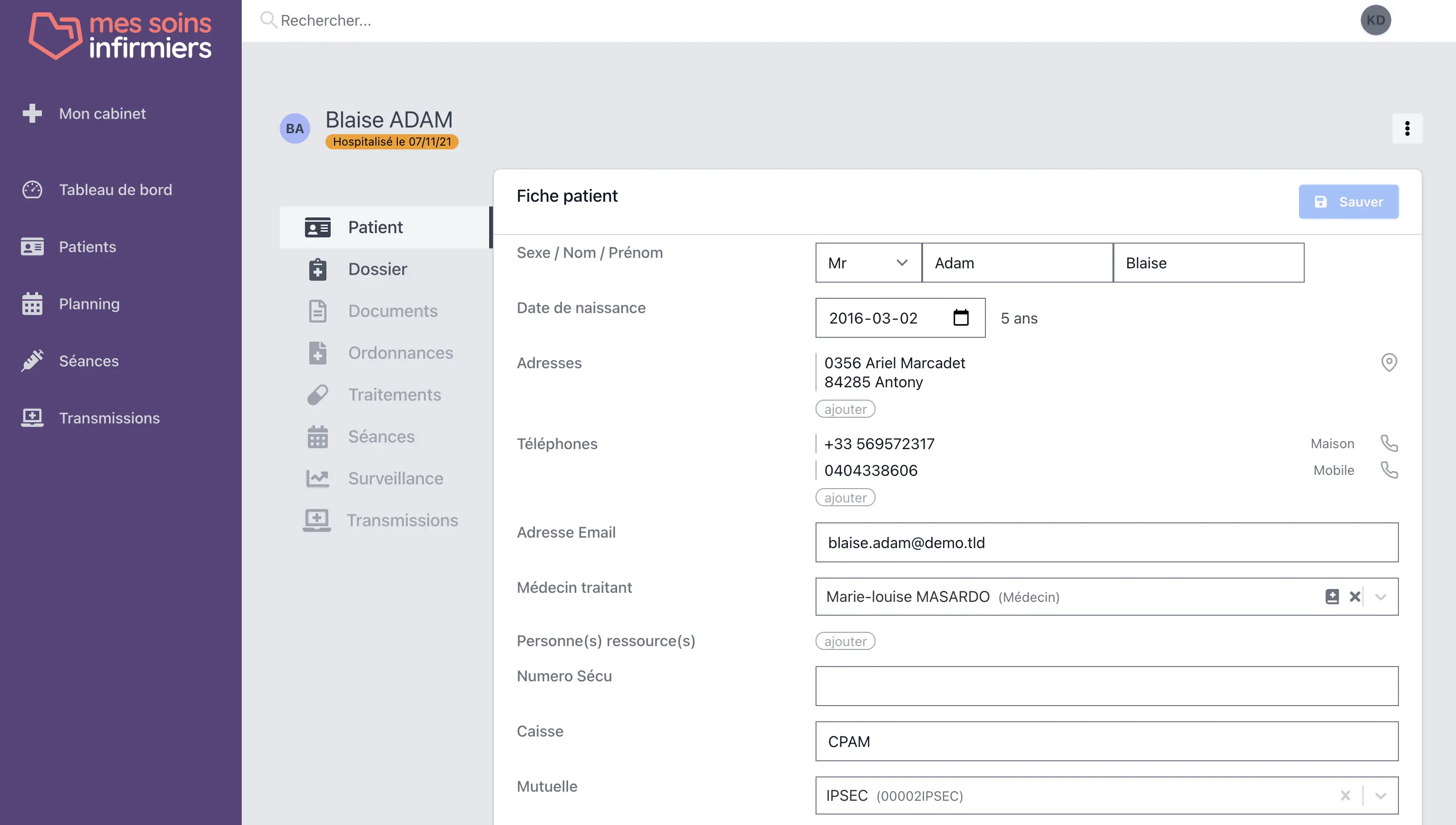 Inbox user interface